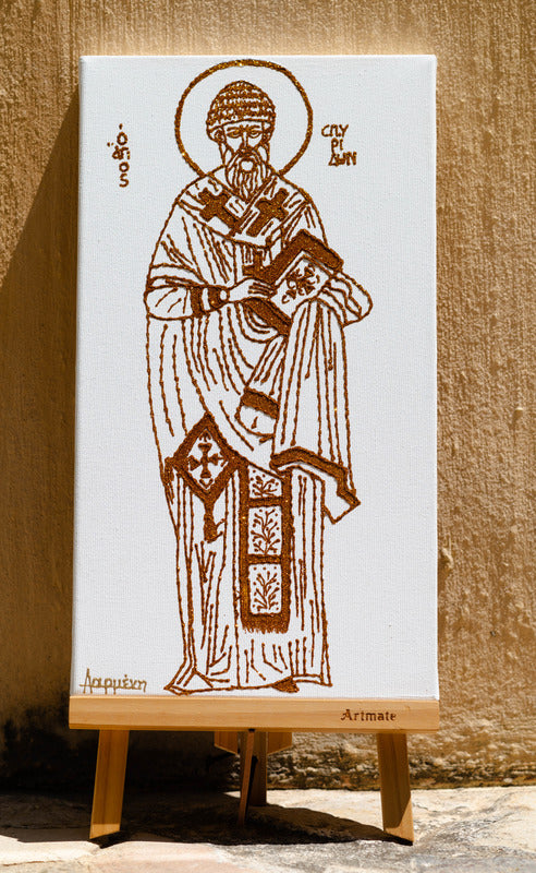 Saint Spyridon - Large scale painting