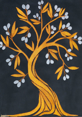 Olive tree (black canvas)